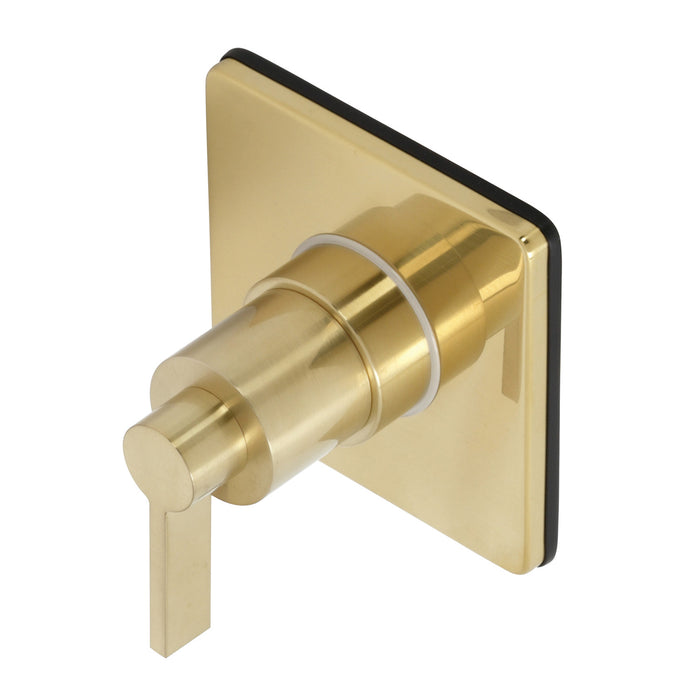 Kingston Sona KS4047NDL - NuvoFusion Single-Handle Six-Way Diverter Valve with Square Trim Kit, Brushed Brass