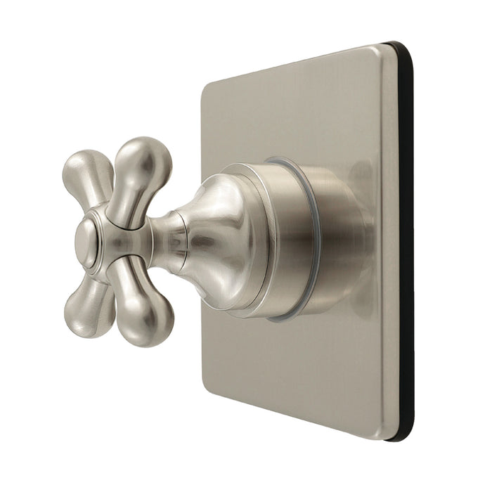 Kingston Heirloom KS4048AX - Restoration Single-Handle Six-Way Diverter Valve with Square Trim Kit, Brushed Nickel