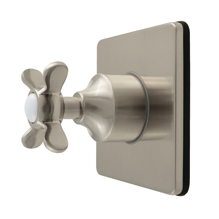 Kingston Tulare KS4048BEX - Essex Single-Handle Six-Way Diverter Valve with Square Trim Kit, Brushed Nickel