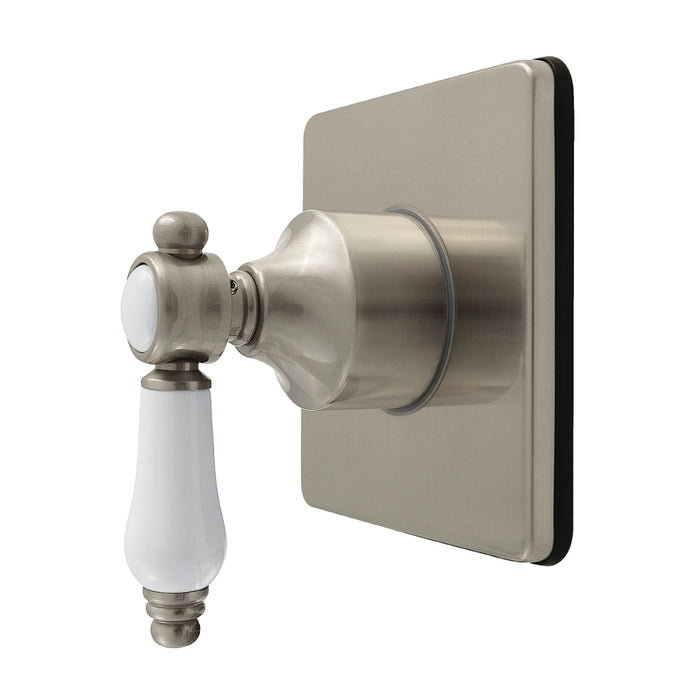 Kingston Heirloom KS4048BPL - Bel-Air Single-Handle Six-Way Diverter Valve with Square Trim Kit, Brushed Nickel