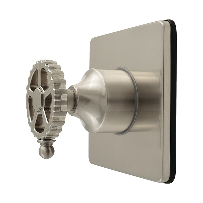 Kingston Sona KS4048CG - Fuller Single-Handle Six-Way Diverter Valve with Square Trim Kit, Brushed Nickel