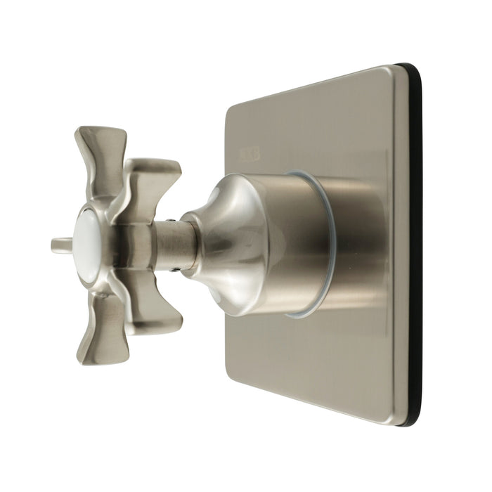 Kingston Tulare KS4048NX - Hamilton Single-Handle Six-Way Diverter Valve with Square Trim Kit, Brushed Nickel