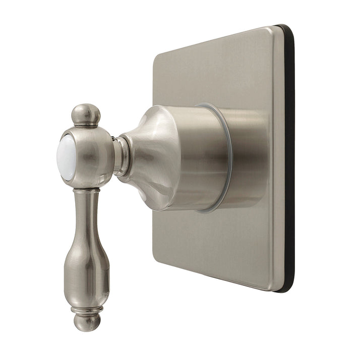 Kingston Heirloom KS4048TAL - Tudor Single-Handle Six-Way Diverter Valve with Square Trim Kit, Brushed Nickel