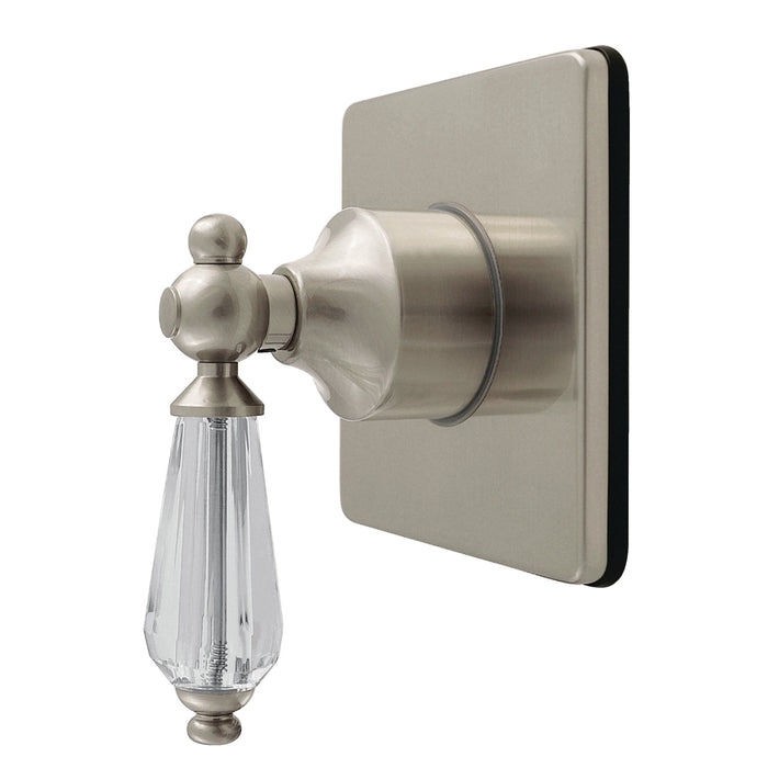 Kingston Heirloom KS4048WLL - Willshire Single-Handle Six-Way Diverter Valve with Square Trim Kit, Brushed Nickel