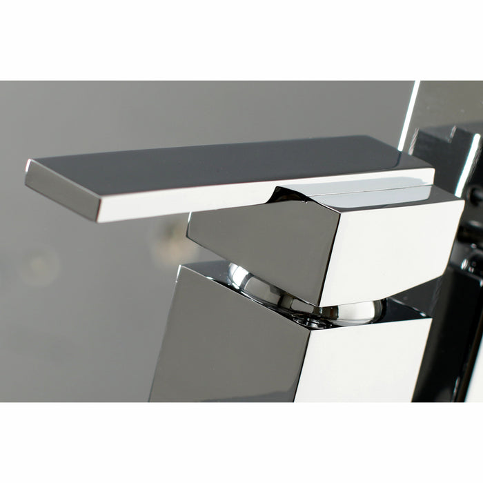 Kingston Sona KS4131QLL - Executive Single-Handle 1-Hole Freestanding Tub Faucet with Hand Shower, Polished Chrome