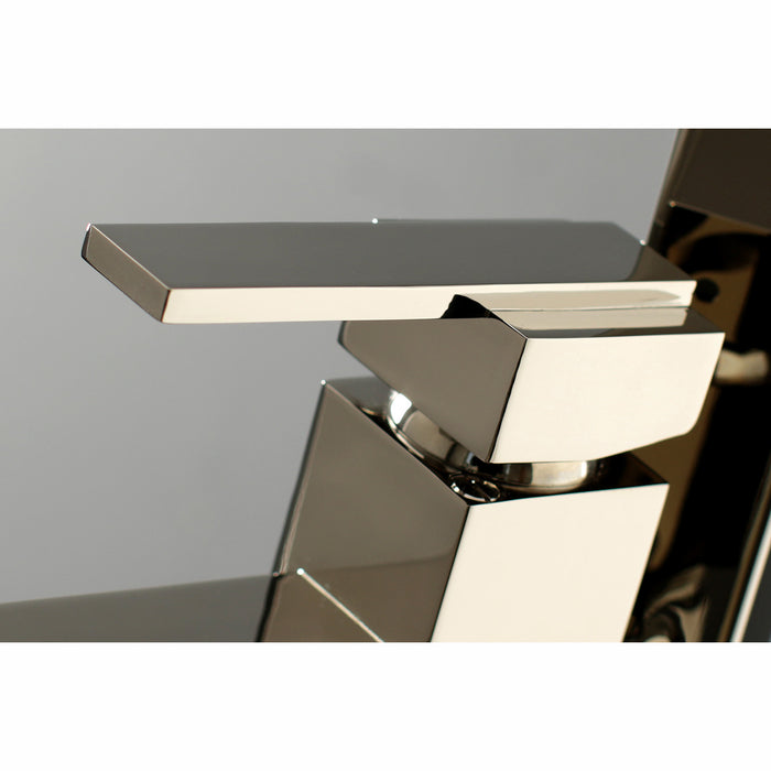 Kingston Sona KS4136QLL - Executive Single-Handle 1-Hole Freestanding Tub Faucet with Hand Shower, Polished Nickel