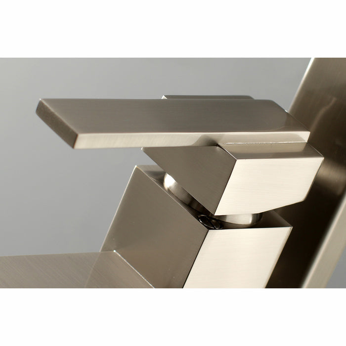 Kingston Sona KS4138QLL - Executive Single-Handle 1-Hole Freestanding Tub Faucet with Hand Shower, Brushed Nickel