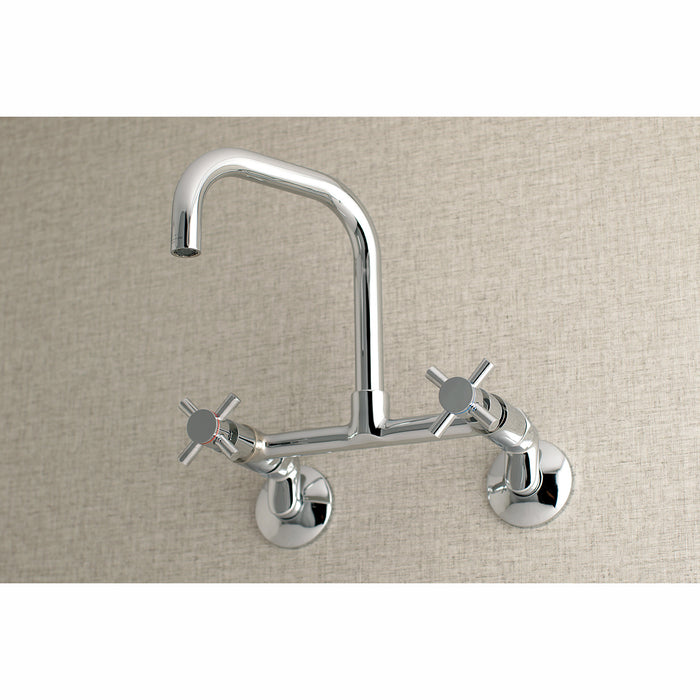 Kingston Sona KS413C - Concord Two-Handle 2-Hole Wall Mount Kitchen Faucet, Polished Chrome