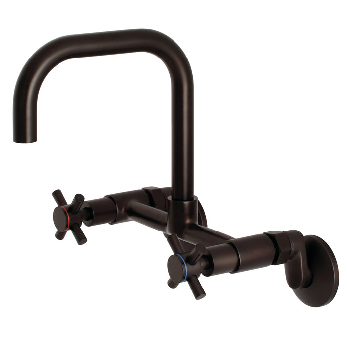 Kingston Sona KS413ORB - Concord Two-Handle 2-Hole Wall Mount Kitchen Faucet, Oil Rubbed Bronze