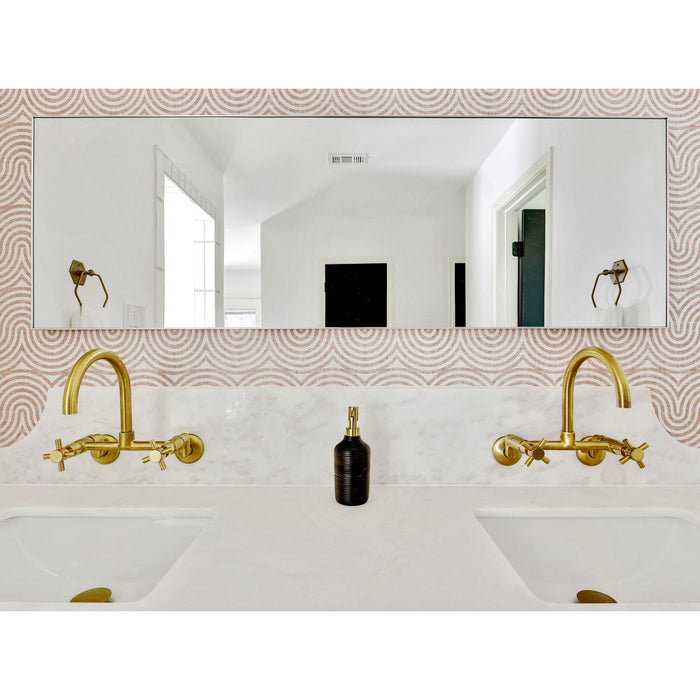 Kingston Sona KS414SB - Concord Two-Handle 2-Hole Wall Mount Kitchen Faucet, Brushed Brass