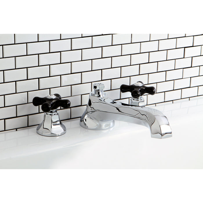 Kingston Tulare KS4301PKX - Duchess Two-Handle 3-Hole Deck Mount Roman Tub Faucet, Polished Chrome