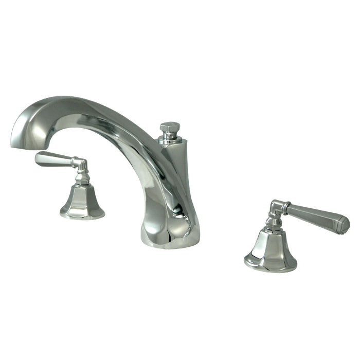 Kingston Tulare KS4321HL - Metropolitan Two-Handle 3-Hole Deck Mount Roman Tub Faucet, Polished Chrome