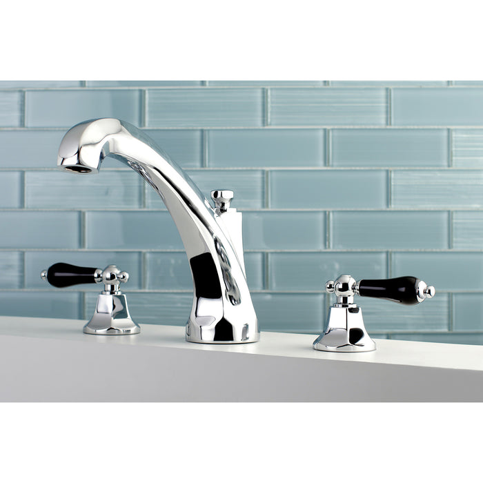 Kingston Heirloom KS4321PKL - Duchess Two-Handle 3-Hole Deck Mount Roman Tub Faucet, Polished Chrome