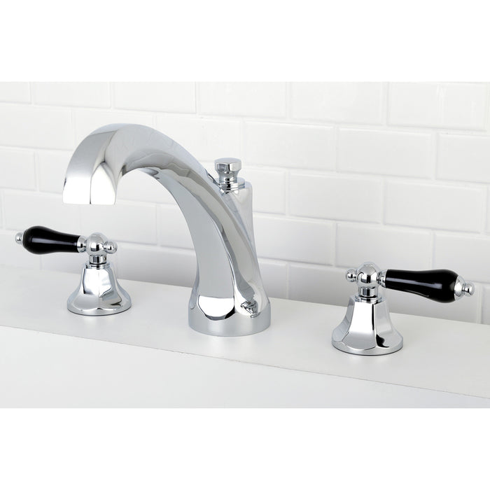 Kingston Heirloom KS4321PKL - Duchess Two-Handle 3-Hole Deck Mount Roman Tub Faucet, Polished Chrome