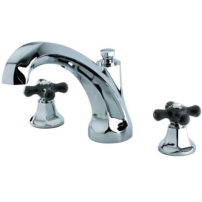 Kingston Tulare KS4321PKX - Duchess Two-Handle 3-Hole Deck Mount Roman Tub Faucet, Polished Chrome