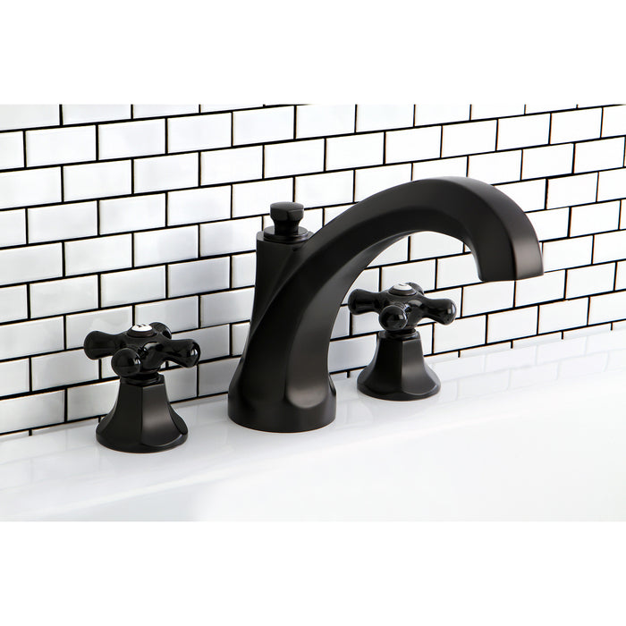 Kingston Tulare KS4325PKX - Duchess Two-Handle 3-Hole Deck Mount Roman Tub Faucet, Oil Rubbed Bronze