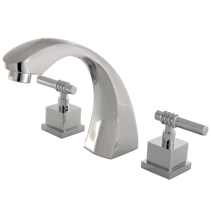 Kingston Sona KS4361QL - Fortress Two-Handle 3-Hole Deck Mount Roman Tub Faucet, Polished Chrome