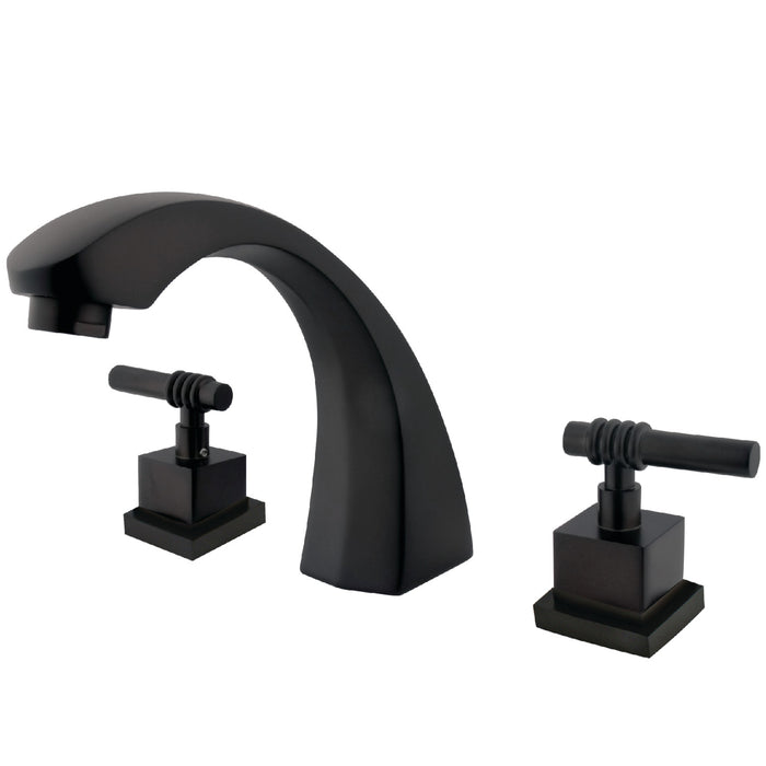 Kingston Sona KS4365QL - Fortress Two-Handle 3-Hole Deck Mount Roman Tub Faucet, Oil Rubbed Bronze