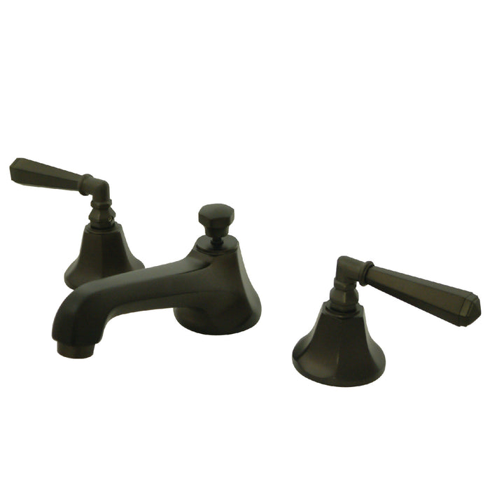 Metropolitan KS4465HL Two-Handle 3-Hole Deck Mount Widespread Bathroom Faucet with Brass Pop-Up, Oil Rubbed Bronze
