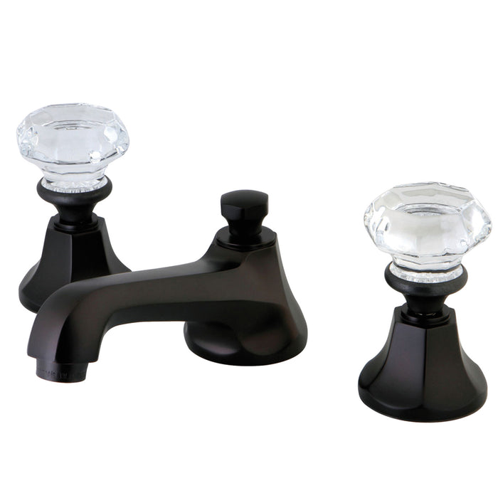 Kingston Tulare KS4465WCL - Celebrity Two-Handle 3-Hole Deck Mount Widespread Bathroom Faucet with Brass Pop-Up, Oil Rubbed Bronze