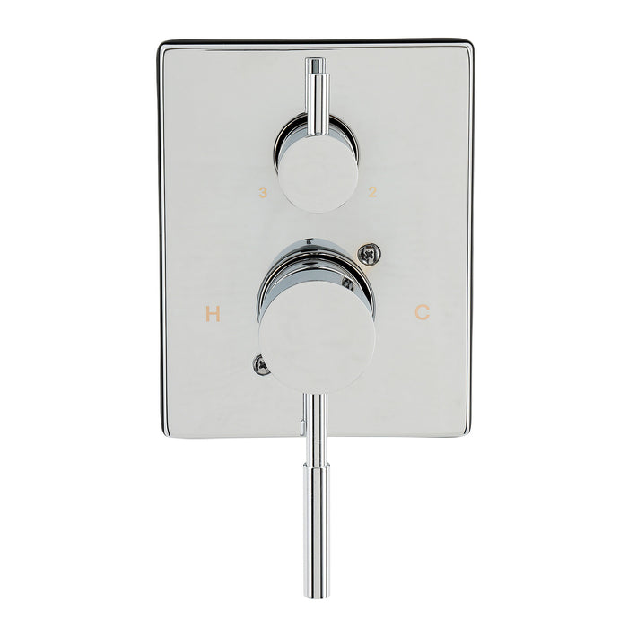Kingston Concord KS46131DLE Pressure Balanced Shower Valve Trim Kit with 3-Way Diverter, Polished Chrome