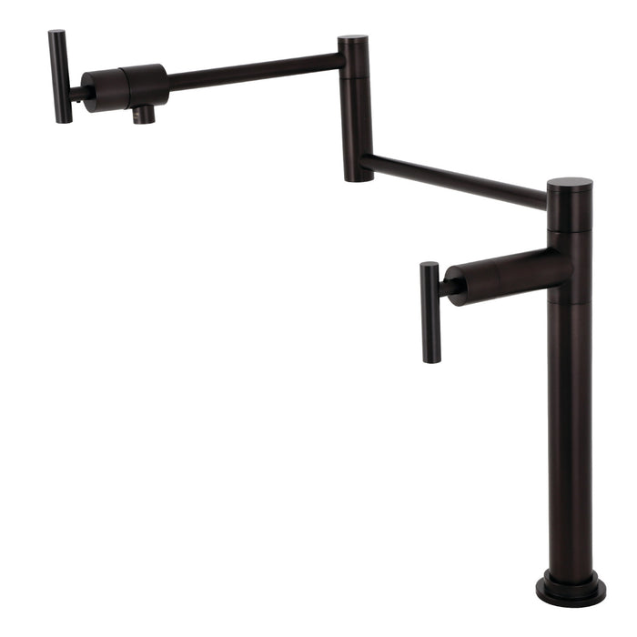 Kingston Sona KS4705CML - Manhattan Two-Handle 1-Hole Deck Mount Pot Filler Faucet, Oil Rubbed Bronze