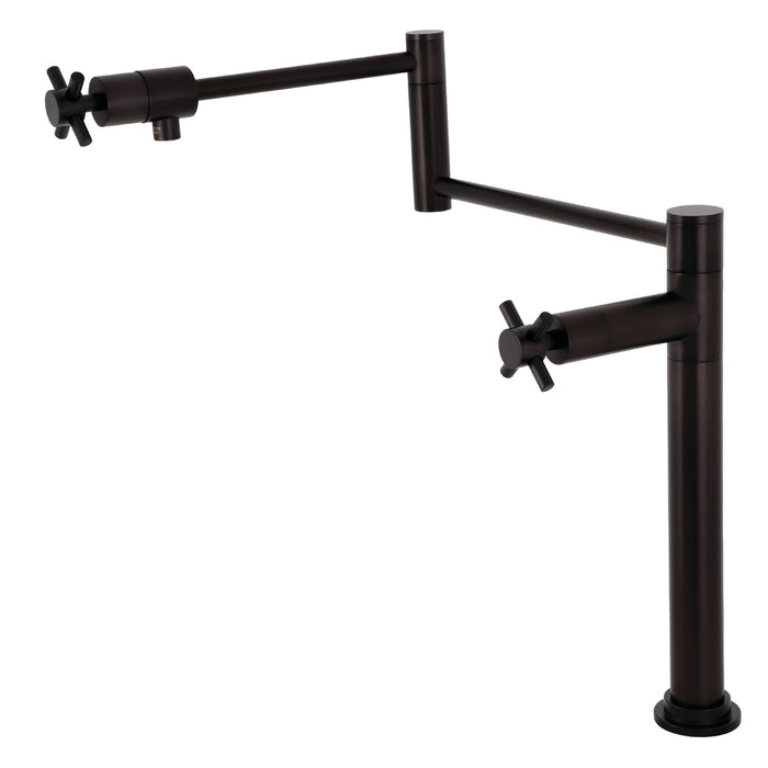Kingston Sona KS4705DX - Concord Two-Handle 1-Hole Deck Mount Pot Filler Faucet, Oil Rubbed Bronze
