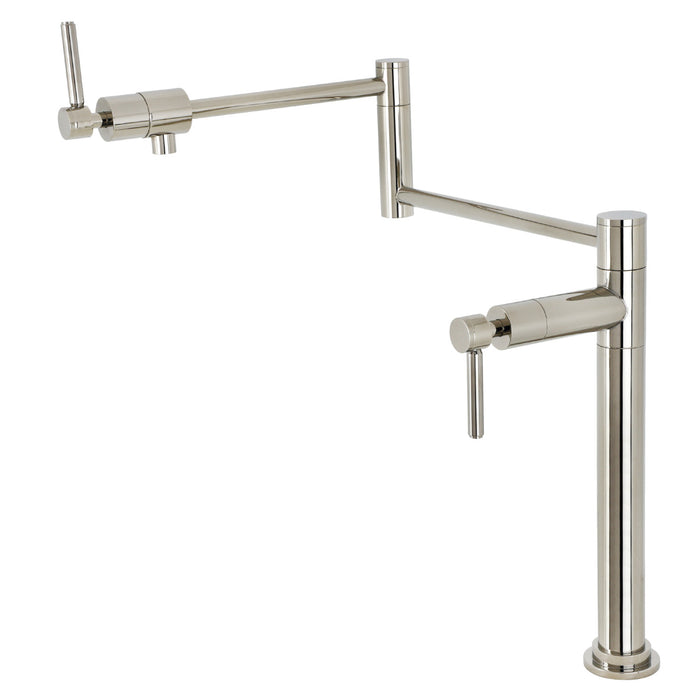 Kingston Sona KS4706DL - Concord Two-Handle 1-Hole Deck Mount Pot Filler Faucet, Polished Nickel