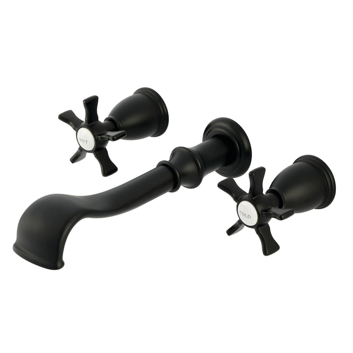 Hamilton KS5020NX Two-Handle 3-Hole Wall Mount Roman Tub Faucet, Matte Black