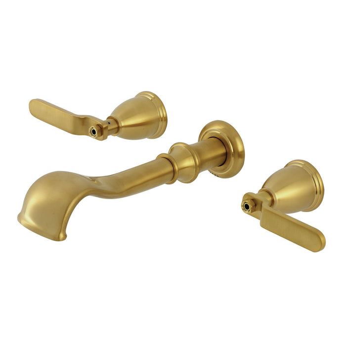 Hallerbos KS5027KL Two-Handle 3-Hole Wall Mount Roman Tub Faucet, Brushed Brass