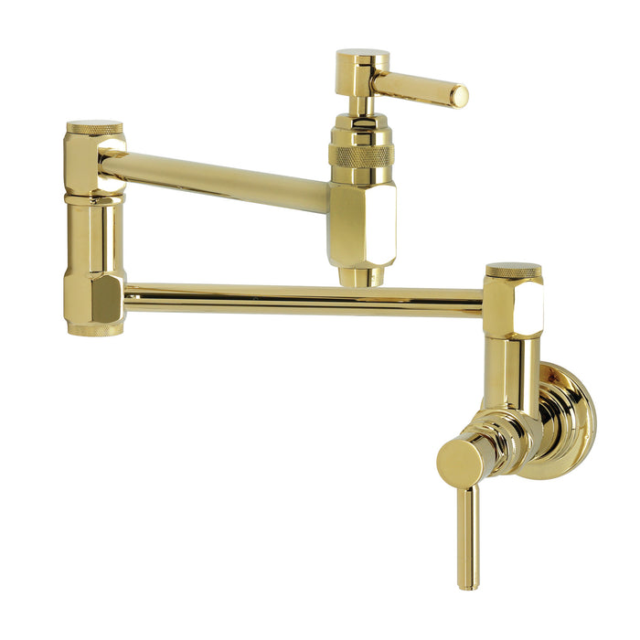 Kingston Sona KS5102DL - Concord Wall Mount Pot Filler Faucet, Polished Brass