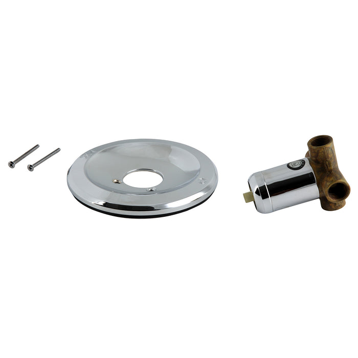 Kingston KS511C Shower Valve and Trim Set, Less Handle, Polished Chrome (Valve Included)