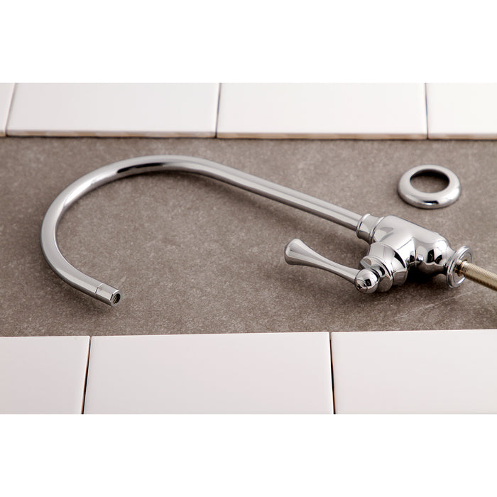 Kingston Tulare KS5191BL - Vintage Single-Handle 1-Hole Deck Mount Water Filtration Faucet, Polished Chrome