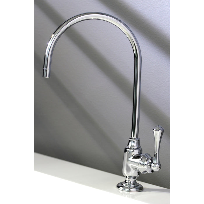Kingston Tulare KS5191BL - Vintage Single-Handle 1-Hole Deck Mount Water Filtration Faucet, Polished Chrome