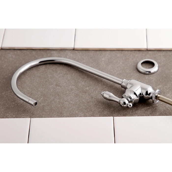 Kingston Heirloom KS5191TAL - Tudor Single-Handle 1-Hole Deck Mount Water Filtration Faucet, Polished Chrome