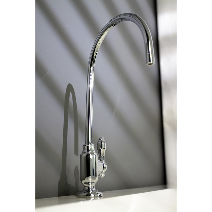 Kingston Heirloom KS5191TAL - Tudor Single-Handle 1-Hole Deck Mount Water Filtration Faucet, Polished Chrome