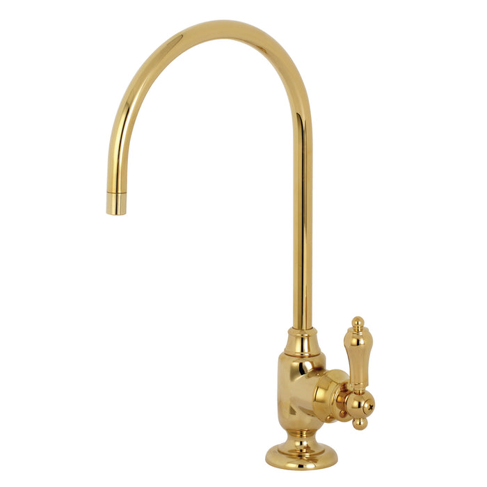 Kingston Heirloom KS5192BAL - Heirloom Single-Handle 1-Hole Deck Mount Water Filtration Faucet, Polished Brass