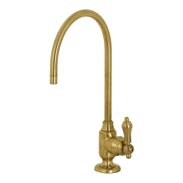 Kingston Heirloom KS5197BAL - Heirloom Single-Handle 1-Hole Deck Mount Water Filtration Faucet, Brushed Brass