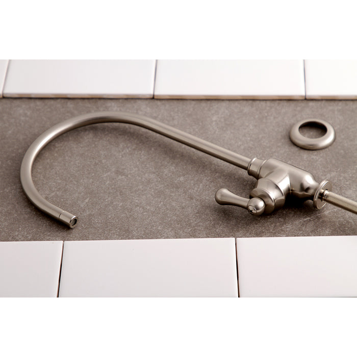 Kingston Heirloom KS5198AL - Royale Single-Handle 1-Hole Deck Mount Water Filtration Faucet, Brushed Nickel