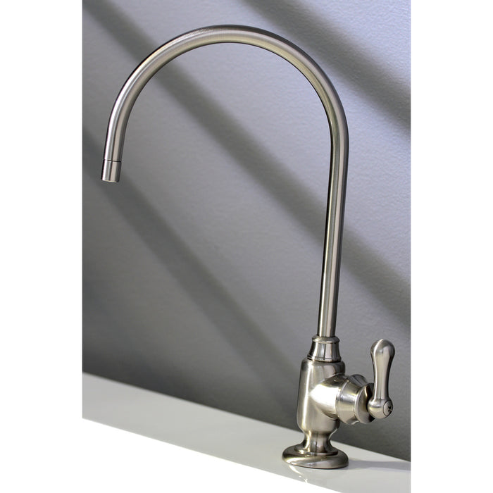 Kingston Heirloom KS5198AL - Royale Single-Handle 1-Hole Deck Mount Water Filtration Faucet, Brushed Nickel