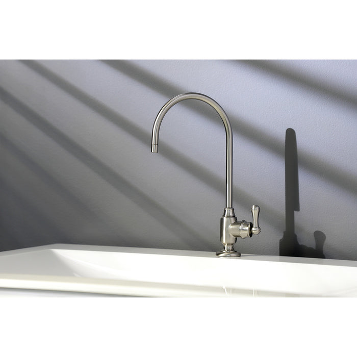 Kingston Heirloom KS5198AL - Royale Single-Handle 1-Hole Deck Mount Water Filtration Faucet, Brushed Nickel
