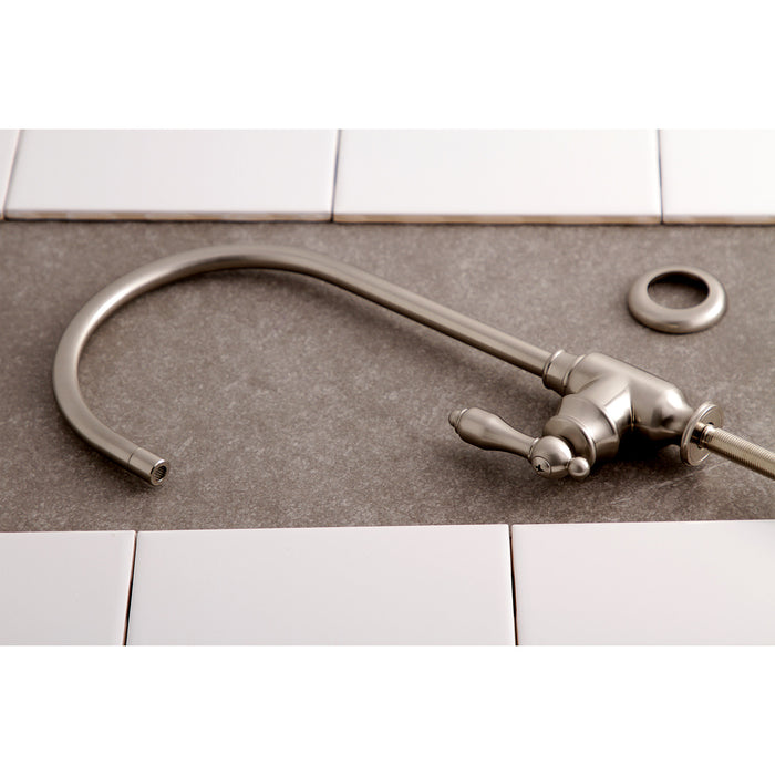 Kingston Heirloom KS5198TAL - Tudor Single-Handle 1-Hole Deck Mount Water Filtration Faucet, Brushed Nickel