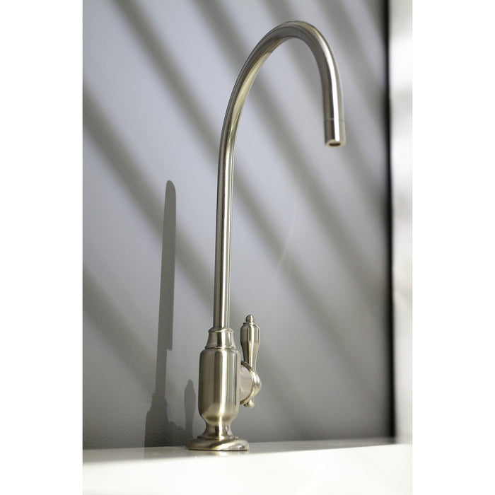 Kingston Heirloom KS5198TAL - Tudor Single-Handle 1-Hole Deck Mount Water Filtration Faucet, Brushed Nickel