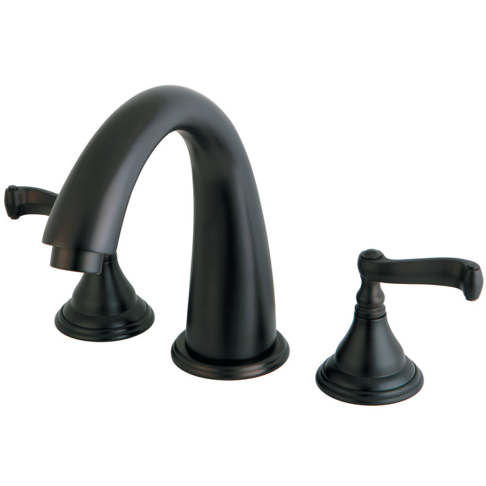 Kingston Tulare KS5365FL - Royale Two-Handle 3-Hole Deck Mount Roman Tub Faucet, Oil Rubbed Bronze