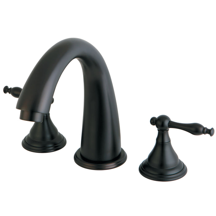 Kingston Tulare KS5365NL - Royale Two-Handle 3-Hole Deck Mount Roman Tub Faucet, Oil Rubbed Bronze