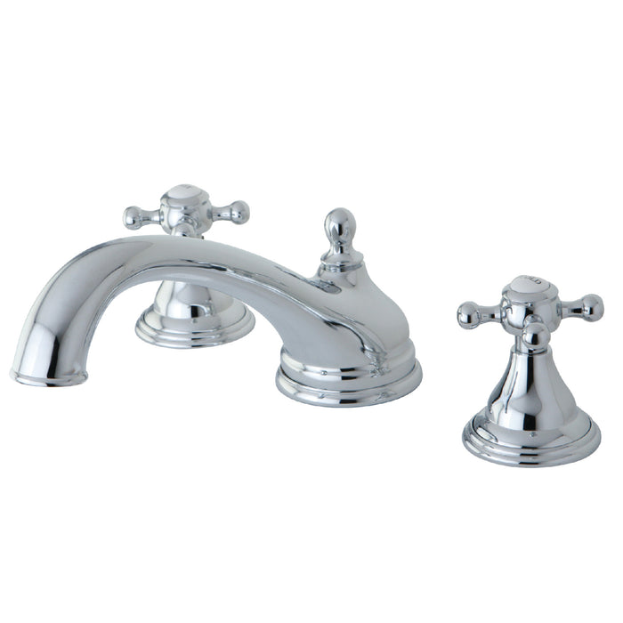Kingston Heirloom KS5531BX - Vintage Two-Handle 3-Hole Deck Mount Roman Tub Faucet, Polished Chrome