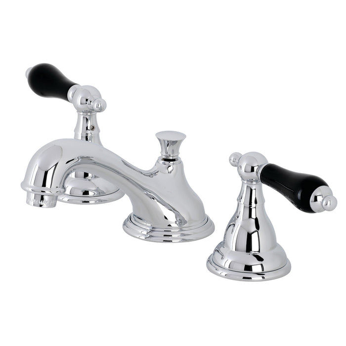 Kingston Heirloom KS5561PKL - Duchess Two-Handle 3-Hole Deck Mount Widespread Bathroom Faucet with Brass Pop-Up, Polished Chrome