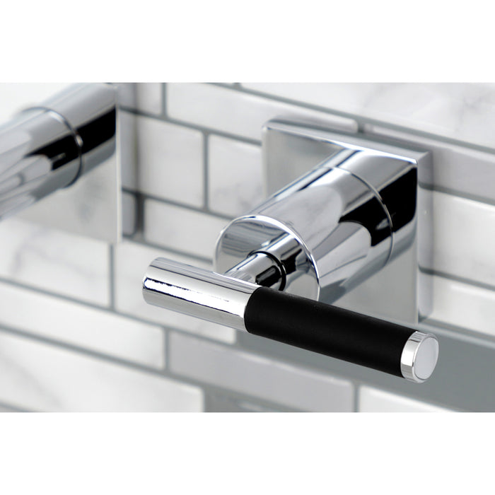 Kingston Sona KS6021CKL - Kaiser Two-Handle 3-Hole Wall Mount Tub Faucet, Polished Chrome