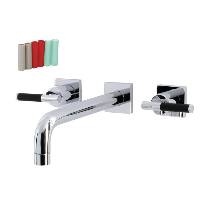 Kingston Sona KS6021CKL - Kaiser Two-Handle 3-Hole Wall Mount Tub Faucet, Polished Chrome