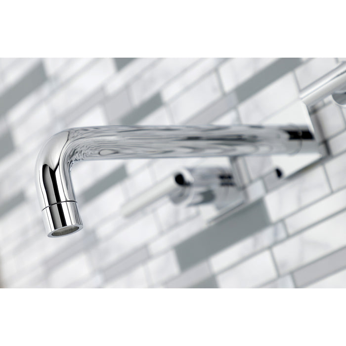 Kingston Sona KS6021CML - Manhattan Two-Handle 3-Hole Wall Mount Tub Faucet, Polished Chrome